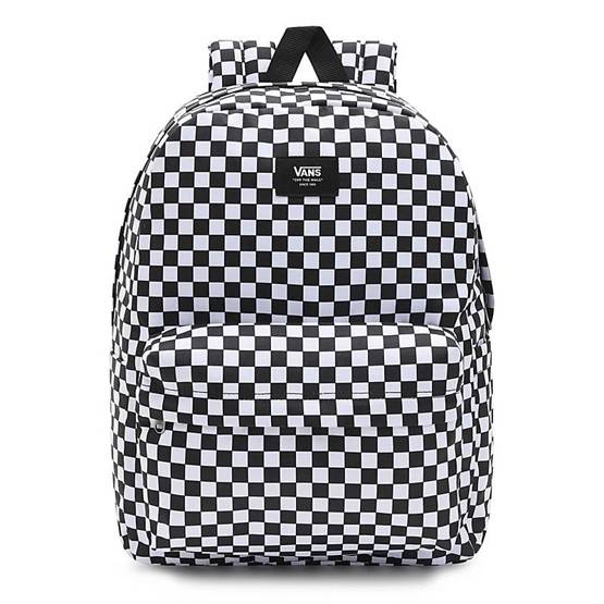 rucsac Vans Old Skool Check (alb/negru)